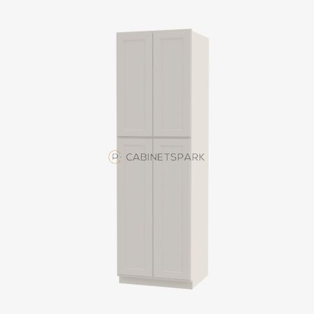 Forevermark TQ-WP2496B Tall Wall Pantry Double Door Cabinet | Townplace Crema