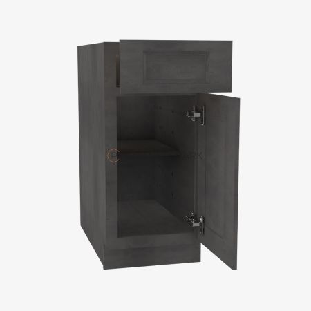 Forevermark TS-B09 Single Door Base Cabinet | Townsquare Grey