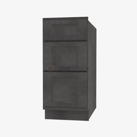 Forevermark TS-DB12(3) Drawer Pack Base Cabinet | Townsquare Grey