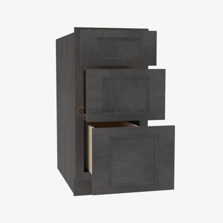 Forevermark TS-DB15(3) Drawer Pack Base Cabinet | Townsquare Grey