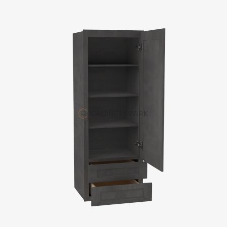 Forevermark TS-W2D1848 Wall Cabinet With 2 Built-In Drawers | Townsquare Grey