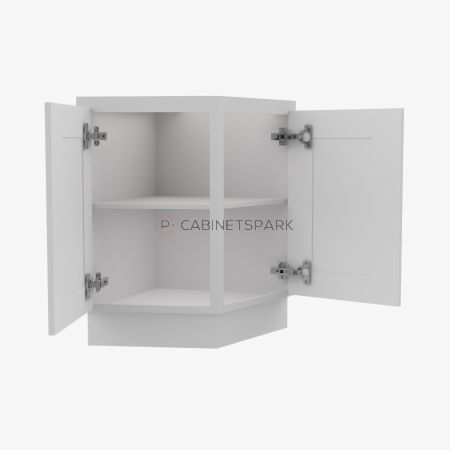 Forevermark TW-AB24 Angle Base Cabinet | Uptown White