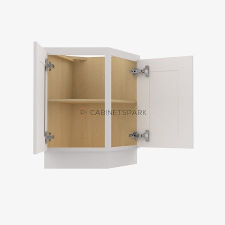 Forevermark VW-AB24 Angle Base Cabinet | Vista White Shaker