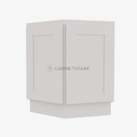 Forevermark VW-AB24 Angle Base Cabinet | Vista White Shaker