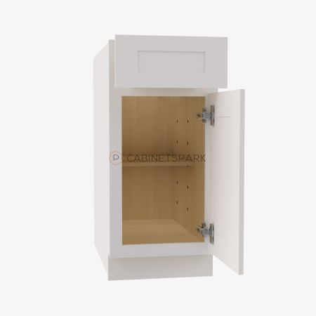 Forevermark VW-B09 Single Door Base Cabinet | Vista White Shaker