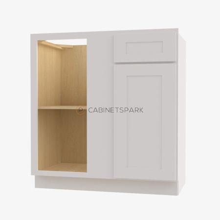 Forevermark VW-BBLC39/42-36"W Base Blind Corner Cabinet | Vista White Shaker