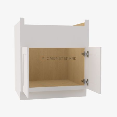 Forevermark VW-FSB36B Farm Sink Base Cabinet | Vista White Shaker