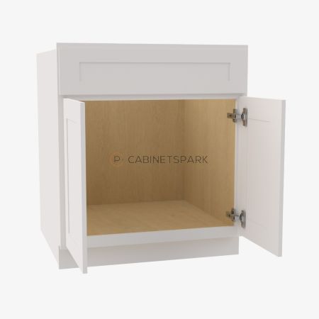 Forevermark VW-SB30B Sink Base Cabinet | Vista White Shaker