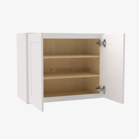 Forevermark VW-W2430B Double Door Wall Cabinet | Vista White Shaker