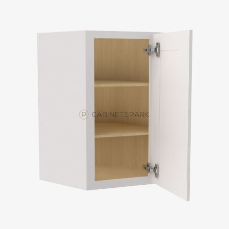 Forevermark VW-WDC2436 Wall Diagonal Corner Cabinet | Vista White Shaker