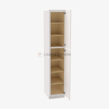 Forevermark VW-WP1896 Tall Wall Pantry Cabinet | Vista White Shaker