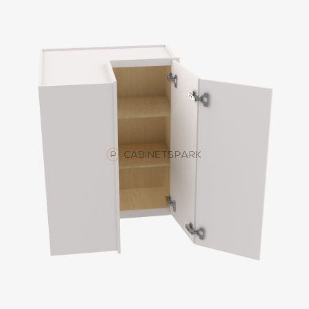 Forevermark VW-WSQ2436 Easy Reach Wall Corner Cabinet | Vista White Shaker