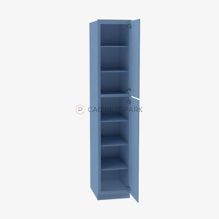 Forevermark AX-WP1890 Tall Wall Pantry Cabinet | Xterra Blue Shaker