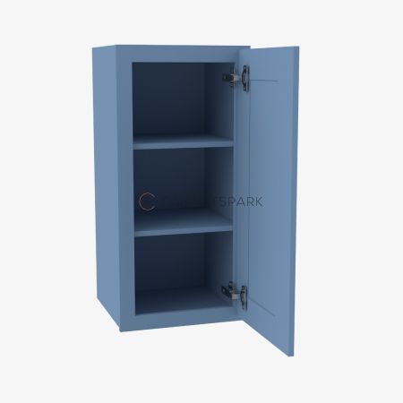 Forevermark AX-W0942 Single Door Wall Cabinet | Xterra Blue Shaker