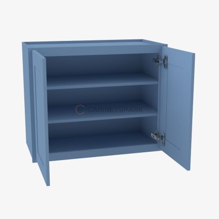 Forevermark AX-W3030B Double Door Wall Cabinet | Xterra Blue Shaker