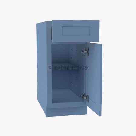 Forevermark AX-B09 Single Door Base Cabinet | Xterra Blue Shaker