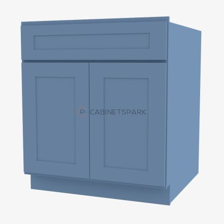 Forevermark AX-B27B Double Door Base Cabinet | Xterra Blue Shaker