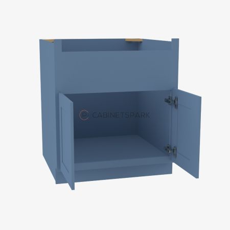 Forevermark AX-FSB30B Farm Sink Base Cabinet | Xterra Blue Shaker