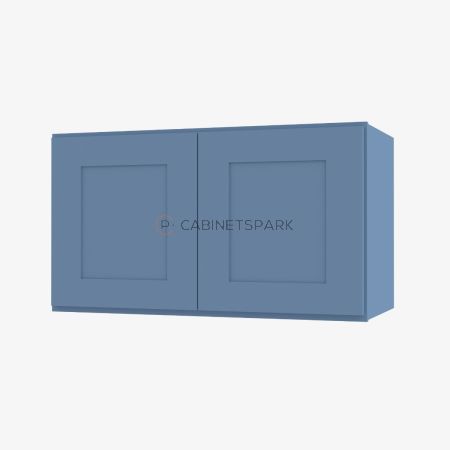 Forevermark AX-W2430B Double Door Wall Cabinet | Xterra Blue Shaker