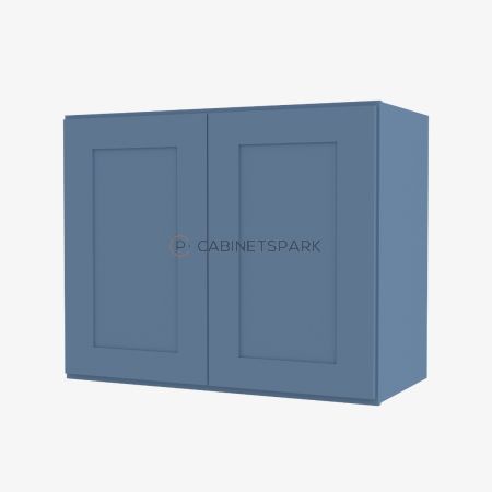 Forevermark AX-W2436B Double Door Wall Cabinet | Xterra Blue Shaker