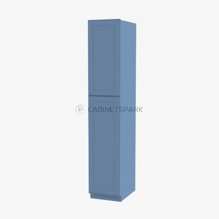 Forevermark AX-WP1884 Tall Wall Pantry Cabinet | Xterra Blue Shaker