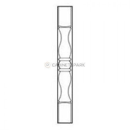 Forevermark GW-TP3/WF34-1/2” Full Decor Leg with Wall Filler | Gramercy White